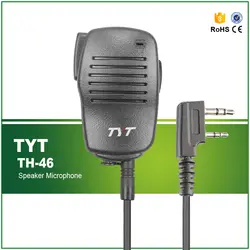 Бесплатная доставка Гарантировано микрофон на плечо TYT Динамик 100% для TYT MD-380/DM-UVF10