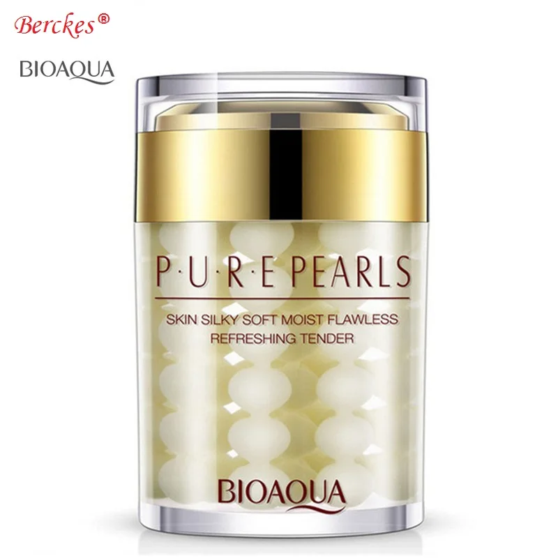 200 pcsBIOAQUA бренд крем для лица Pure Pearl Сущность Гиалуроновая кислота крем увлажняющий уход за кожей Отбеливающий крем против морщин маска