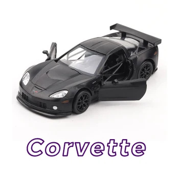 

1:36 scale Alloy pull back car model, High simulation Corvette American Sports racing Car,Two open doors, toy