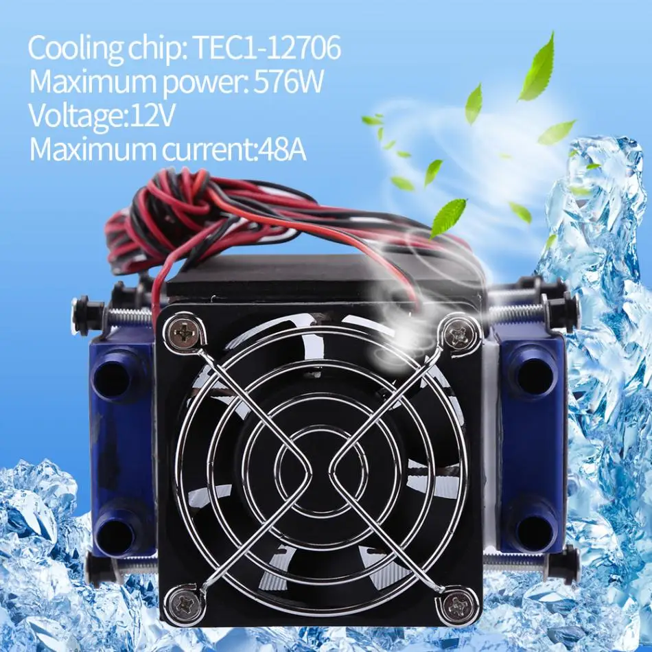 Термоэлектрический Пельтье охладители 12V 576W 8-чип TEC1-12706 DIY термоэлектрический радиатор охлаждения воздуха охлаждающее устройство