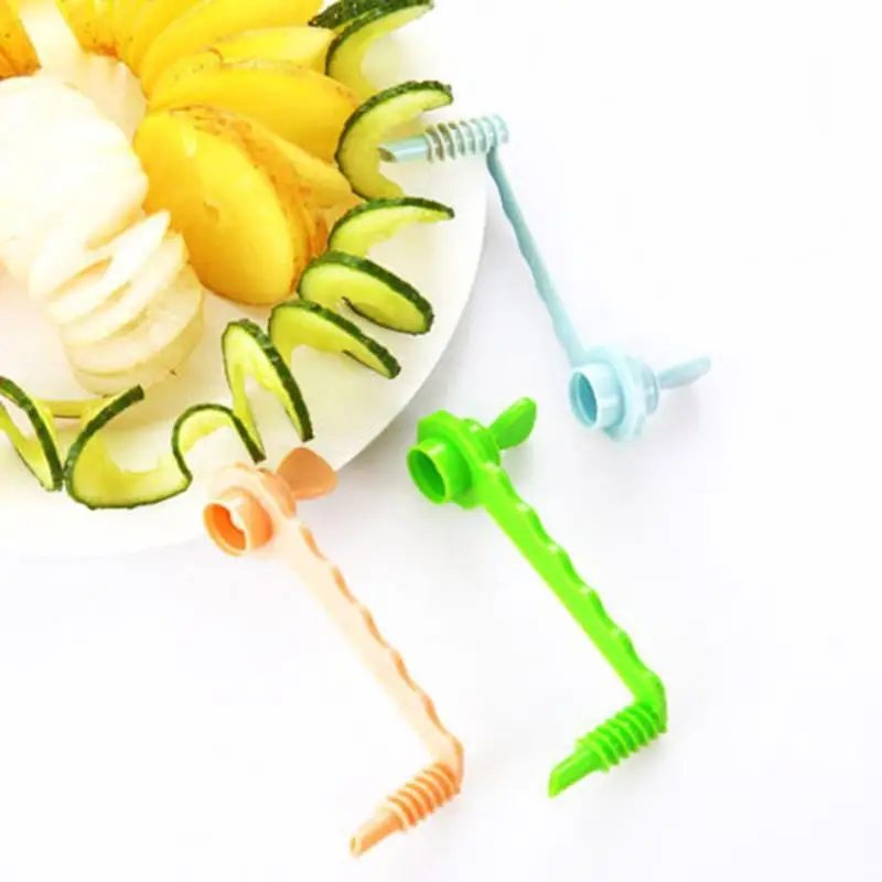 

Carrot Cucumber Rotate Spiral Slicer Home Kitchen Gadgets Vegetable Cutter Tools Spiral Slicer