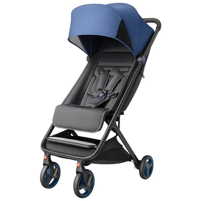 Mitu/детская коляска, легкая, переносная, для путешествий, для детей, коляска, складная, подходит для детей 4 сезона - Цвет: Синий