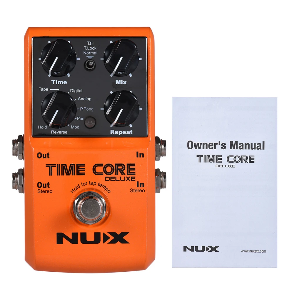 NUX TIME CORE Роскошная электрогитара Digital задержка педаль эффектов с 7 типами задержки