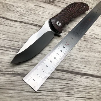 

ZZSQ ZT0606 tactical folding knife G10 wood handle camping survival pocket knives ball bearing 8cr13mov blade outdoor Tools EDC