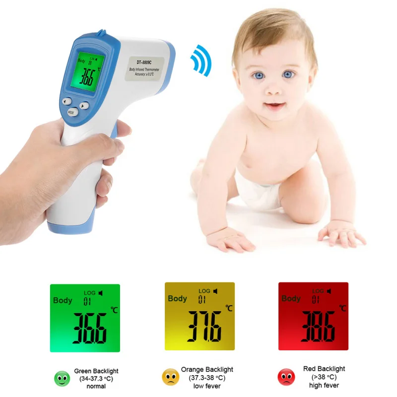 

Digital Infrared Fast Reading Accurate Forehead Thermometer Baby Health Non Contact Body Temperature Meter Kids Care