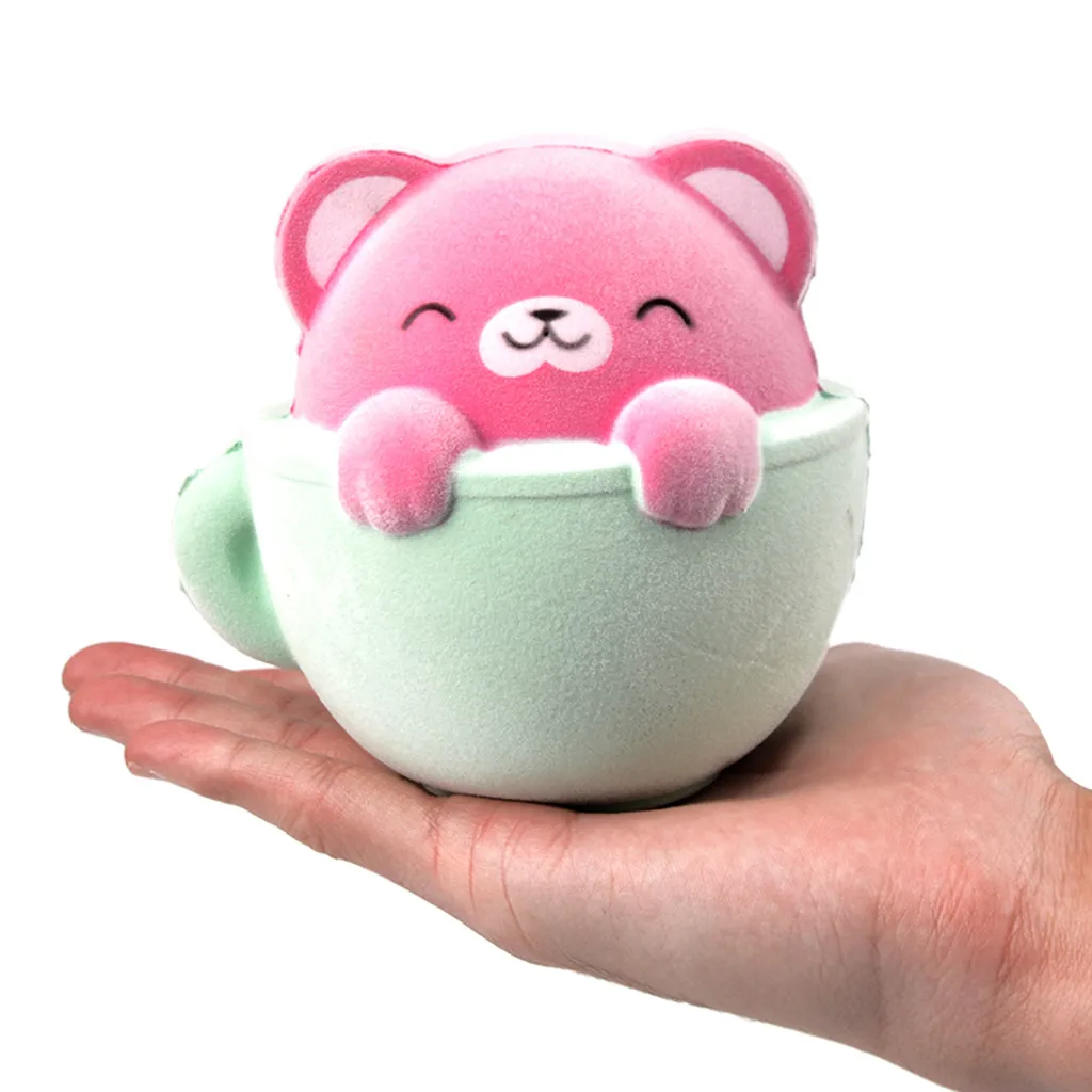 1 coloue Squeeze мягкий пушистый кот ароматизированный медленно поднимающийся игрушка-давилка приседает игрушка для снятия стресса для детей Z0218