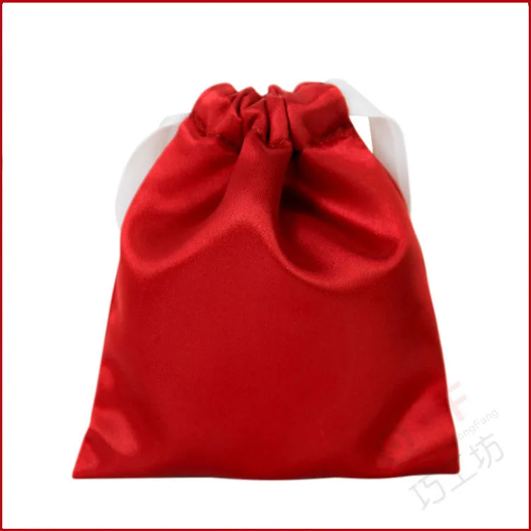 

Silk bags Jewelry Satin Bag Product Packaging Pouches Custom Logo Drawstring Bags Wholesale