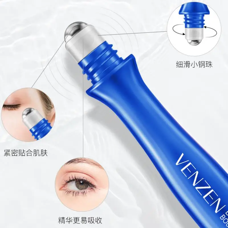 Eye Serum Hyaluronic Acid Roll-on Moisturizing Firming Anti Wrinkle Anti-Dark Circle Remove Puffiness Bags Eye Essence Care
