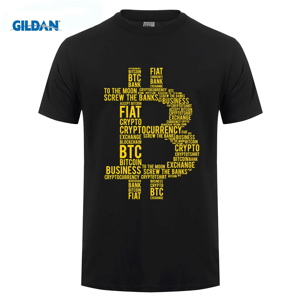 Typography Bitcoin T shirt-in T-Shirts from Men's Clothing ...