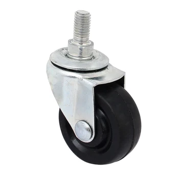 

4Pcs 40mm Diameter M8 Thread Furniture Caster Wheels Roller 360 Degrees Swivel Trolley Cart Wheels