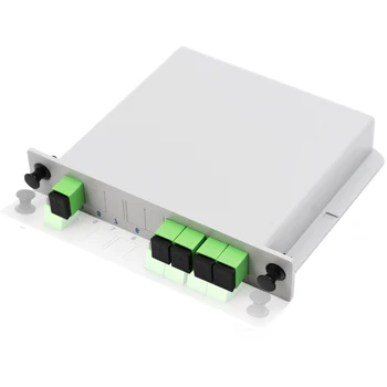 

10pcs/lot high quality 1X4 SC APC Cassette Box 1X 4 SC APC Inserted PLC Fiber Optical Splitter 1X4 PLC Fiber Optical Splitter