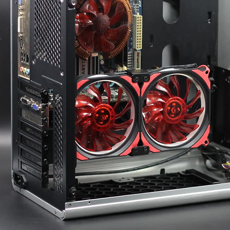 Компьютер/ПК процессор/GPU/VGA кулер видеокарта вентилятор охлаждения тихий DC 12 В 120