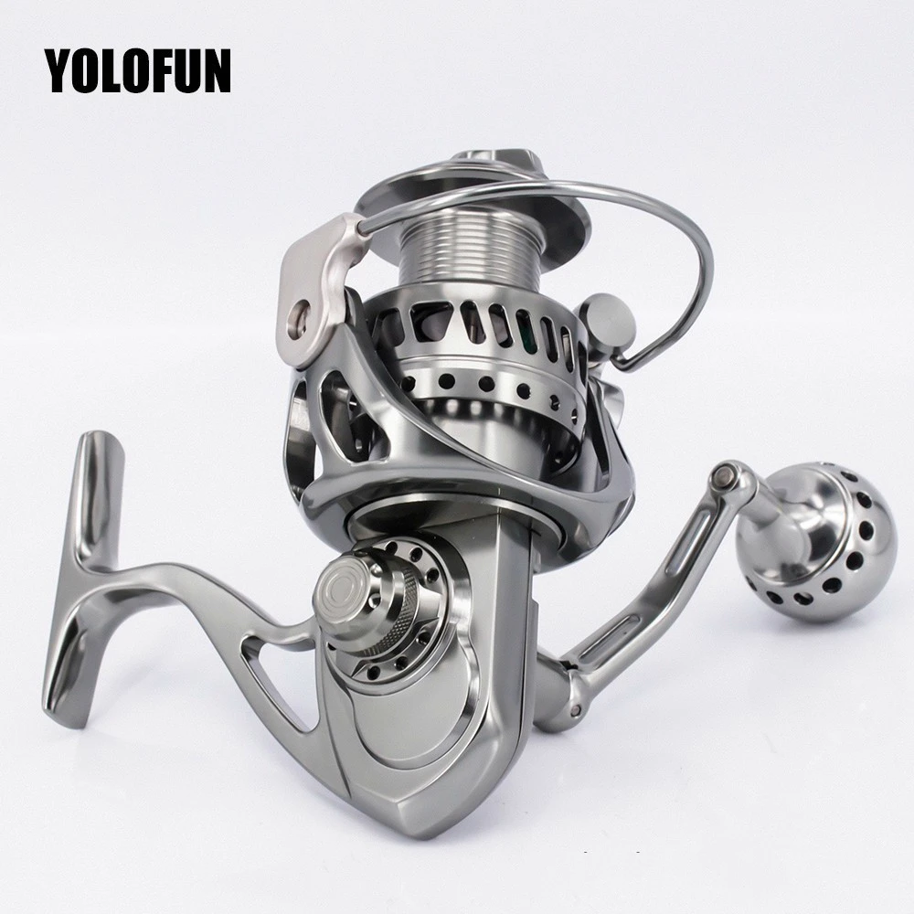 

5.2:1 Spinning Fishing Reel For Sea Stainless Carretilha Carp Fishing CNC Spool Multiplier Carbon Textile Brake Fishing Reel