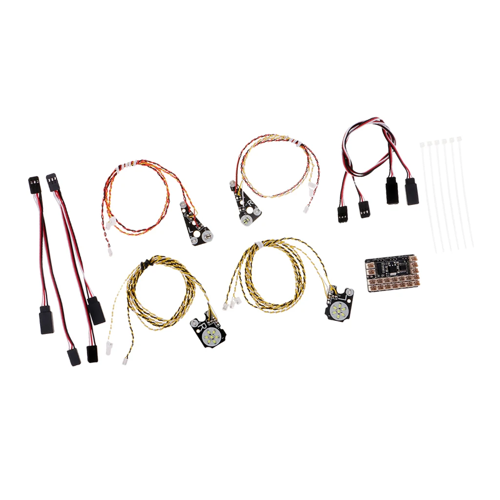 LED Light Headlight System Front Rear Flash Lamp for TRAXXAS TRX4/TR4 1/10 RC Crawler Car