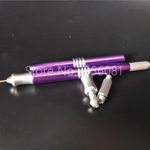 10 шт. Профессиональный двойной головкой постоянные татуировки брови пера вышитые брови Макияж Татуировка машины ручной microblading ручка