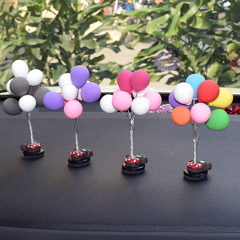 

Car Interior Decoration Multicolour Lovely Balloons Car Console Dashboard Creative Auto Ornaments Simplicity Style Accessories