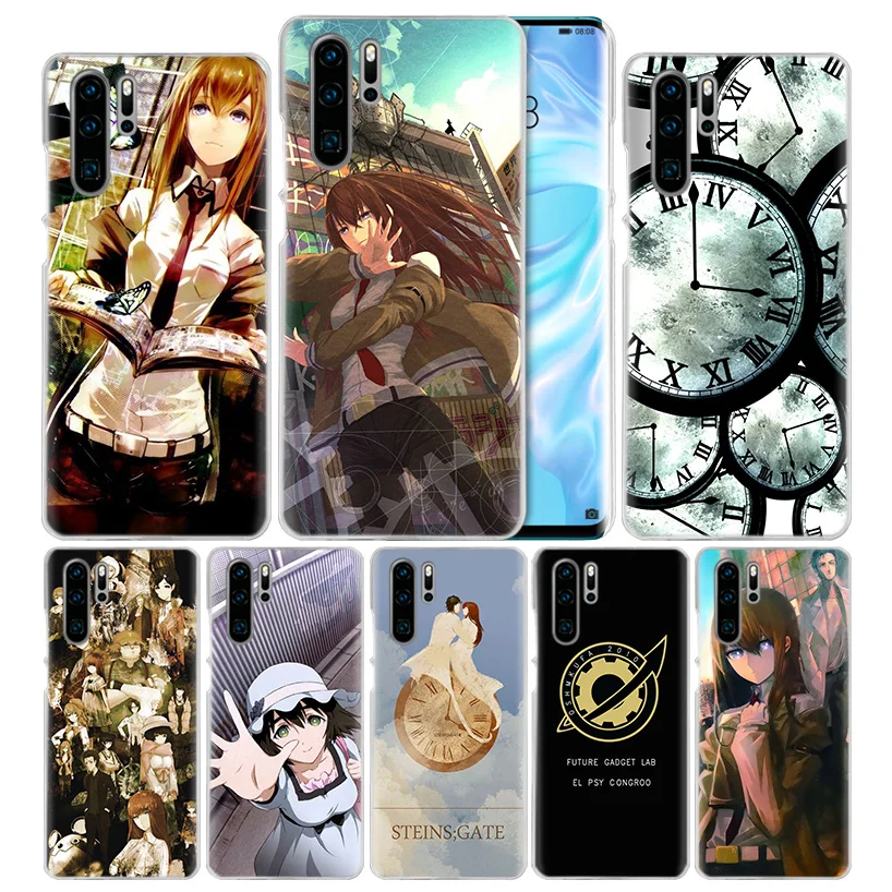 Чехол Steins Gate Anime для Huawei P20 P30 P40 Lite E P Smart Z Plus 2019 P10 Mate 10 20 Pro Прозрачный жесткий чехол