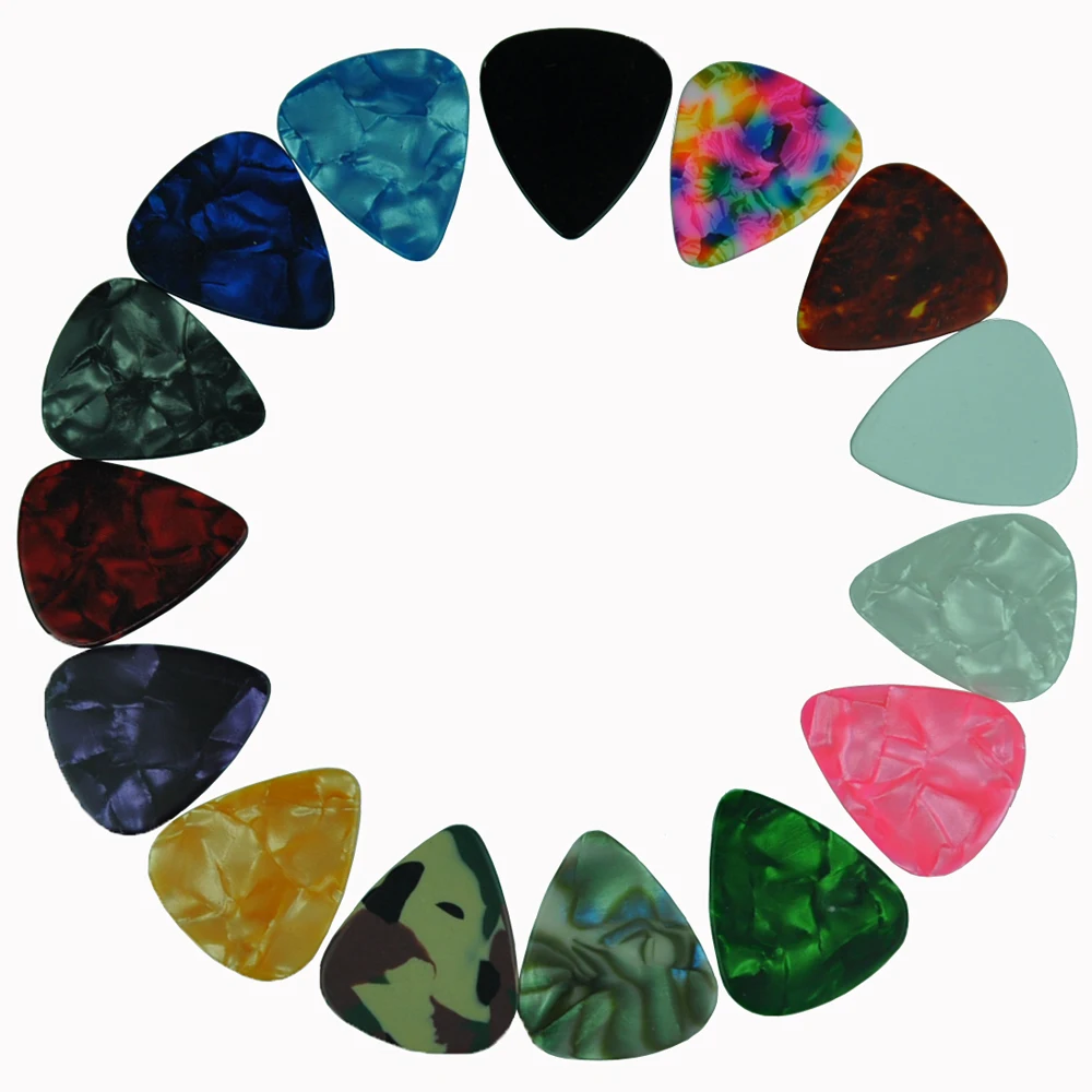 

Lots of 1000 pcs new Blank medium 0.71mm guitar picks B Assorted colors