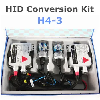 

Stock Shipping New 12V/35W CE HID Xenon Conversion Kit (H4-3) Hi/Low by Xenon Lamp Stretch(3000K/4300K/6000K/8000K)For Headlight