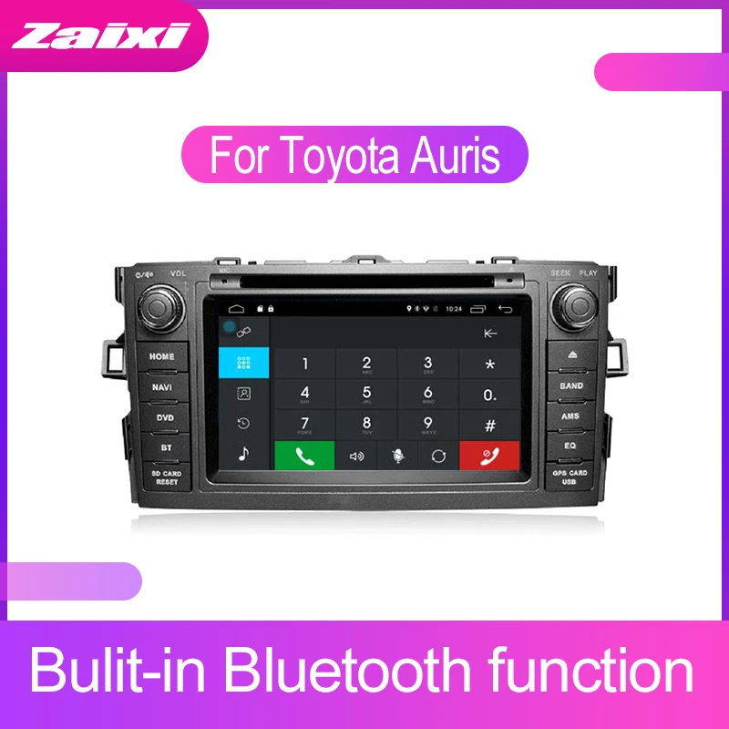 Discount ZaiXi Android Car Multimedia player 2 Din WIFI GPS Navigation Autoradio For Toyota Auris E150 Blade 2006~2012 GPS Radio FM Maps 1