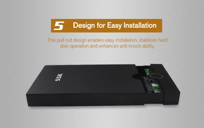 SSK SHE085 алюминиевый сплав USB 3,0 HDD корпус 2,5 дюймов SATA USB HDD чехол жесткий диск коробка внешний жесткий диск USB жесткий диск корпус