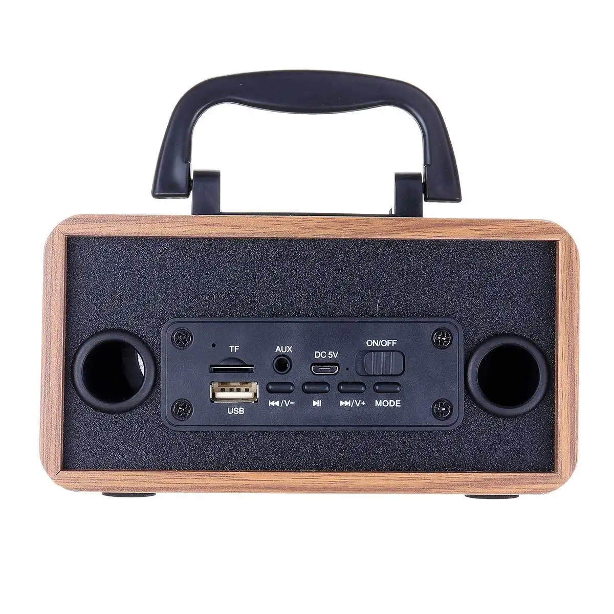 10W Wooden Wireless bluetooth Portable Speakers Subwoofer Stereo Bass System bluetooth Speaker TF USB MP3 Player Home Amplifier