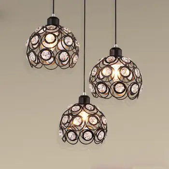 

Modern Style Crystal Ceiling Lamp Hanging Pendant for Restaurant(Not Including Bulb)