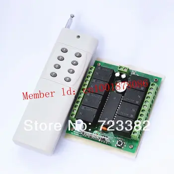 

Free Shipping DC12V 8 CH channel RF Wireless Remote Control Switch & Remote Control System receiver and High-power transmitters