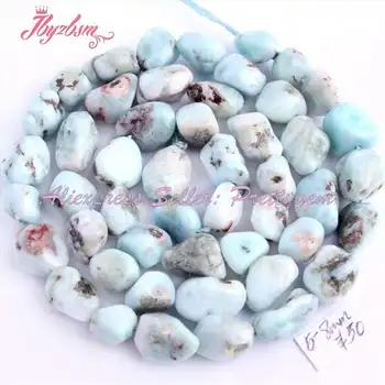 

5-8mm Baroque Blue Larimar Chips Beads Natural Stone Beads For DIY Necklace Bracelets Earring Jewelry Making 15" Free Shipping