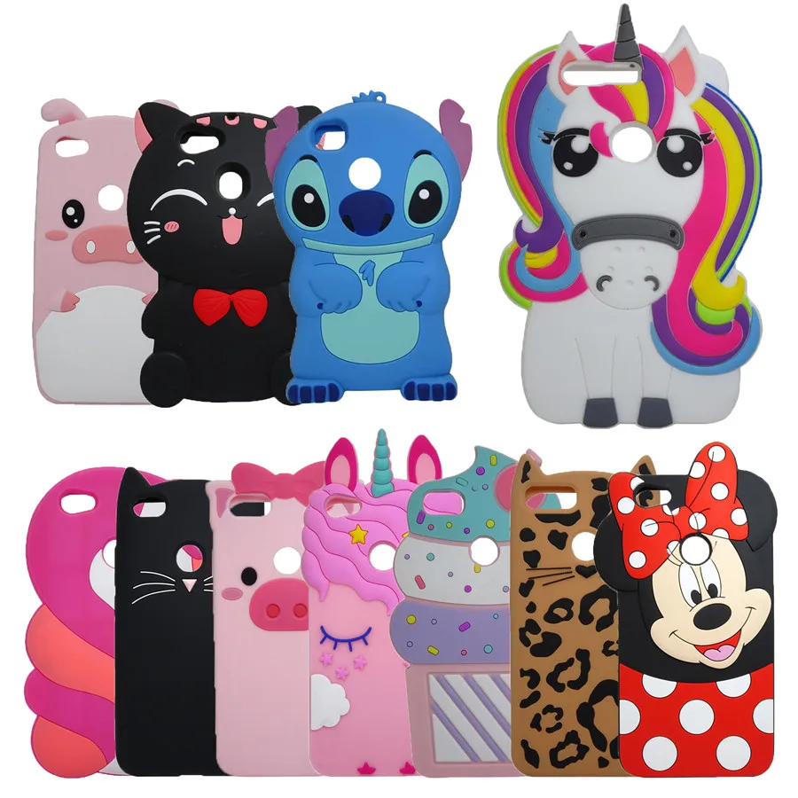 

For Xiaomi Redmi note 5a Case Silicon 3D Lovely Cartoon Laughing Minnie Phone Cover For xiaomi redmi note 5a prime case