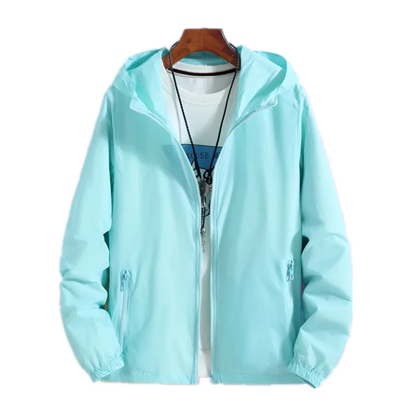 

2019Summer Sun Protection Clothing For Men And Women Ultra-Thin Breathable And Quick-Drying Large Size Hip Hop Couple Jacket Men