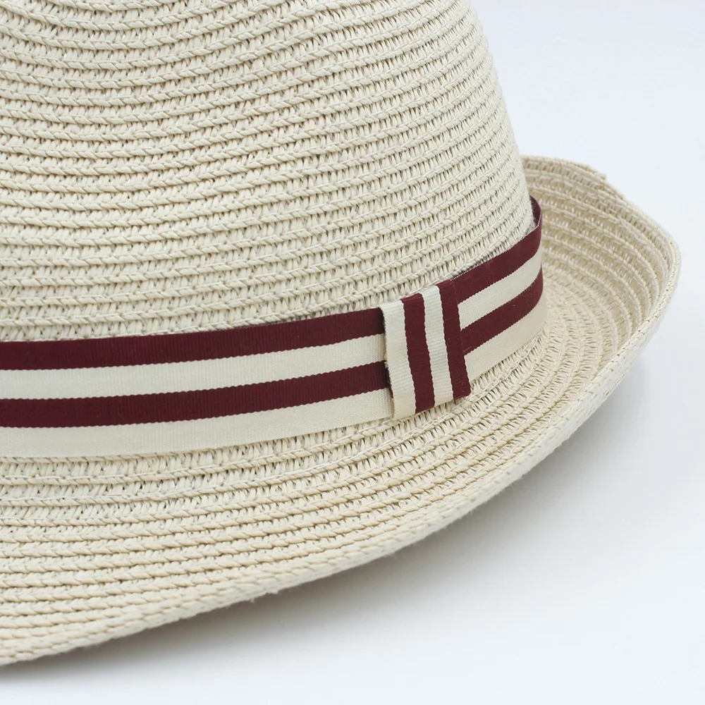 Модные женские туфли Для мужчин летние соломенные Защита от солнца Hat для элегантных леди пляжные папа шляпа Защита от Солнца шляпа джентльмен панаме Бандитский Кепки 56-58 см
