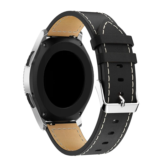 S3 Frontier Classic Leather Strap For Samsung Galaxy Watch 46mm
