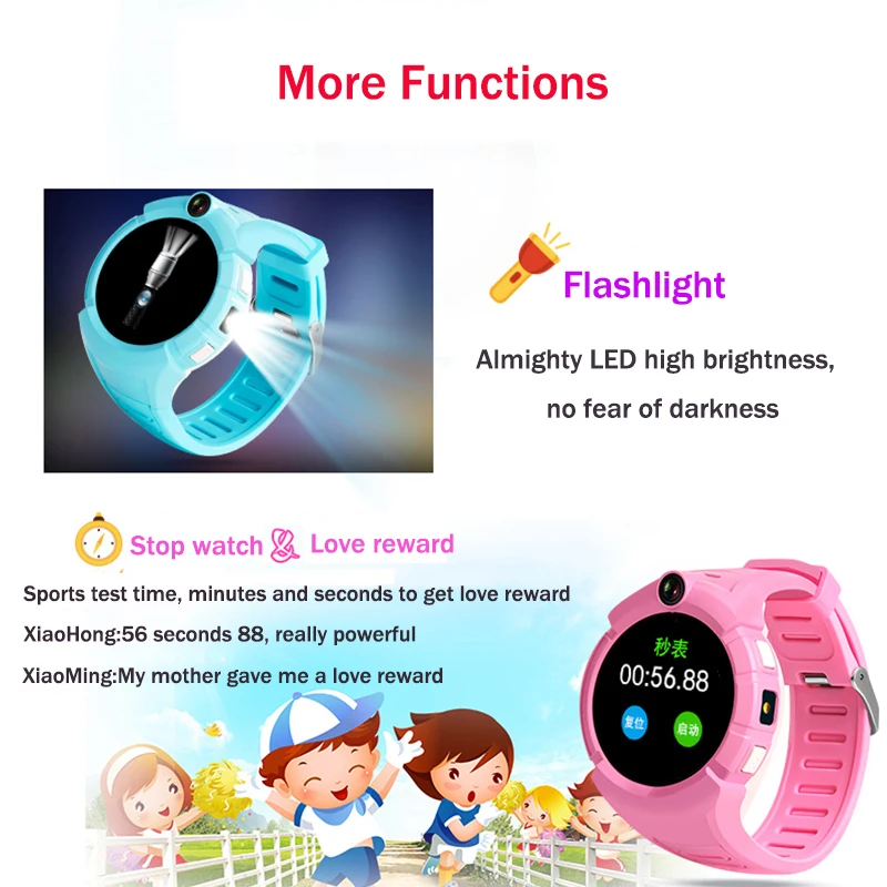 Vm50 Q360 Smart Baby GPS Watch with Camera Child smartwatch SOS Anti-Lost Monitor Tracker Watches Phone for kids PK Q528 Q750