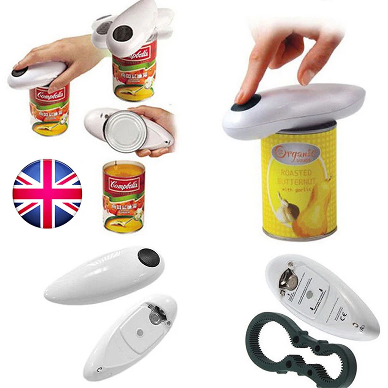 

New Bottle Opener Canned Electric Bottle Opener Kitchen Gadgets Tool Electric Can Opener Portable One Touch Automatic Jar Opener