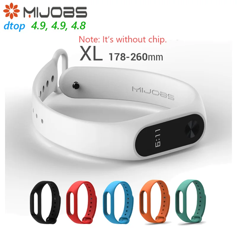 

Original Mijobs Long Strap XL For Xiaomi Mi Band 2 Multiple Bracelet Change Optional Beautiful Stylish Xiaomi Eco System