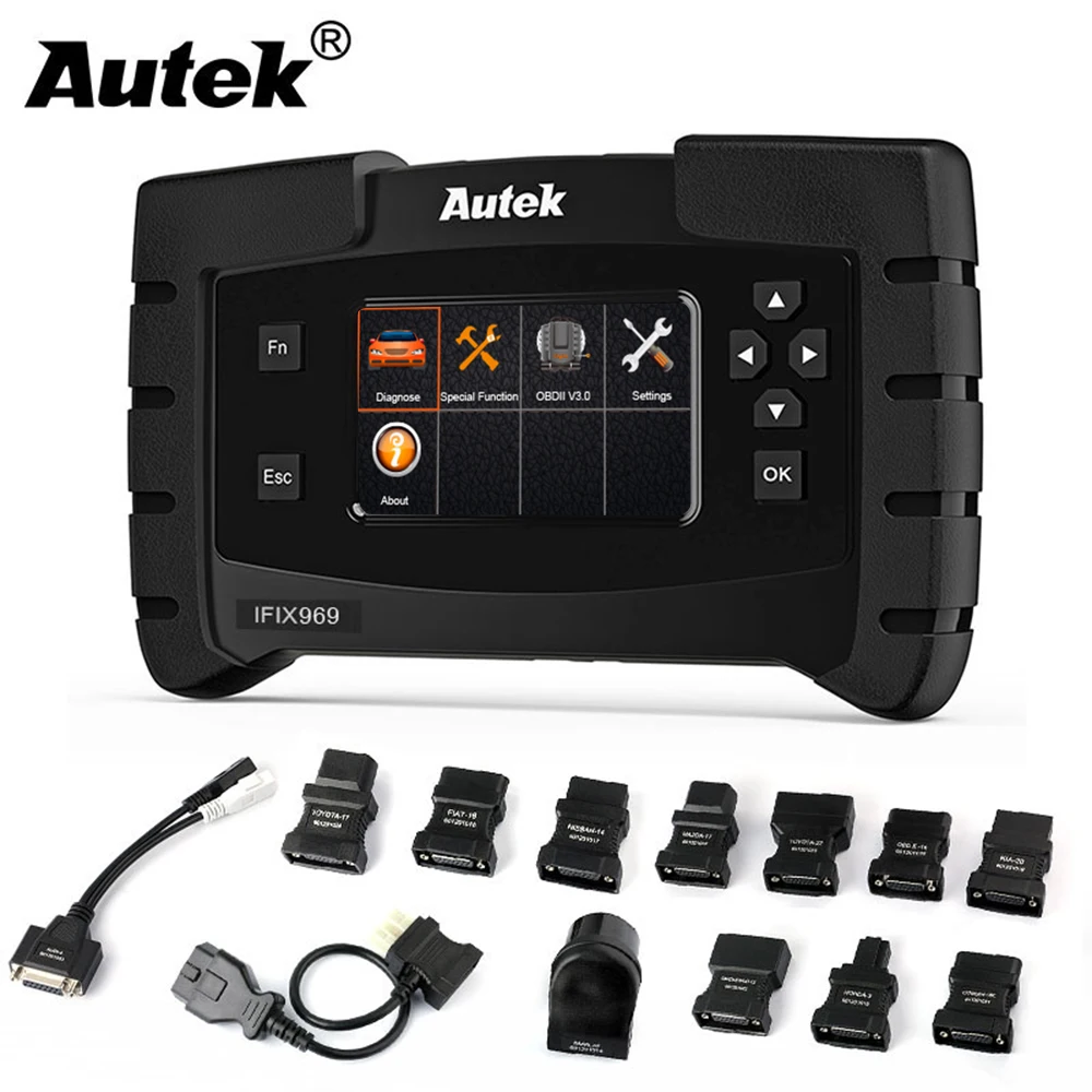 Autek IFIX969 полная система OBDII профессиональный Автомобильный сканер подушка безопасности; ABS SRS SAS EPB сброс масла TPMS OBD 2 OBD2 диагностический инструмент