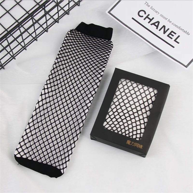 Fashion Sexy Women Socks Black Fishnet foot Ankle Breathable High Socks Ladies Causal Hosiery Mesh Lace Fish Net Short Socks