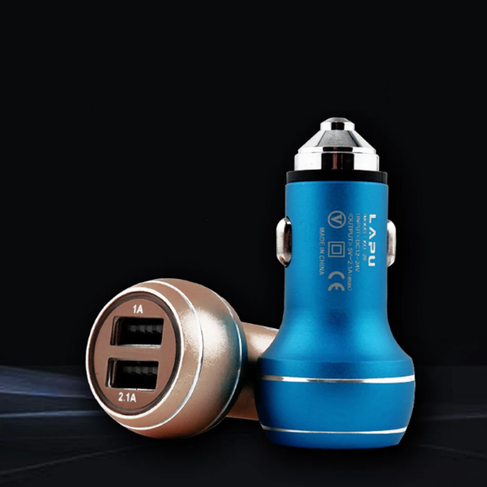 

Dual USB port Car Charger 3.1A max Fast Charge For iph 6 6s 7 X plus SE for Samsung S6 S7 S8 mobile phones Charger