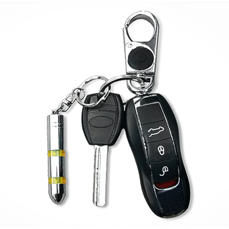 HLEST Portable Car Anti-static Keychain Dropshipping High Quality Steel Chrome Elimination Static Electricity Key Ring