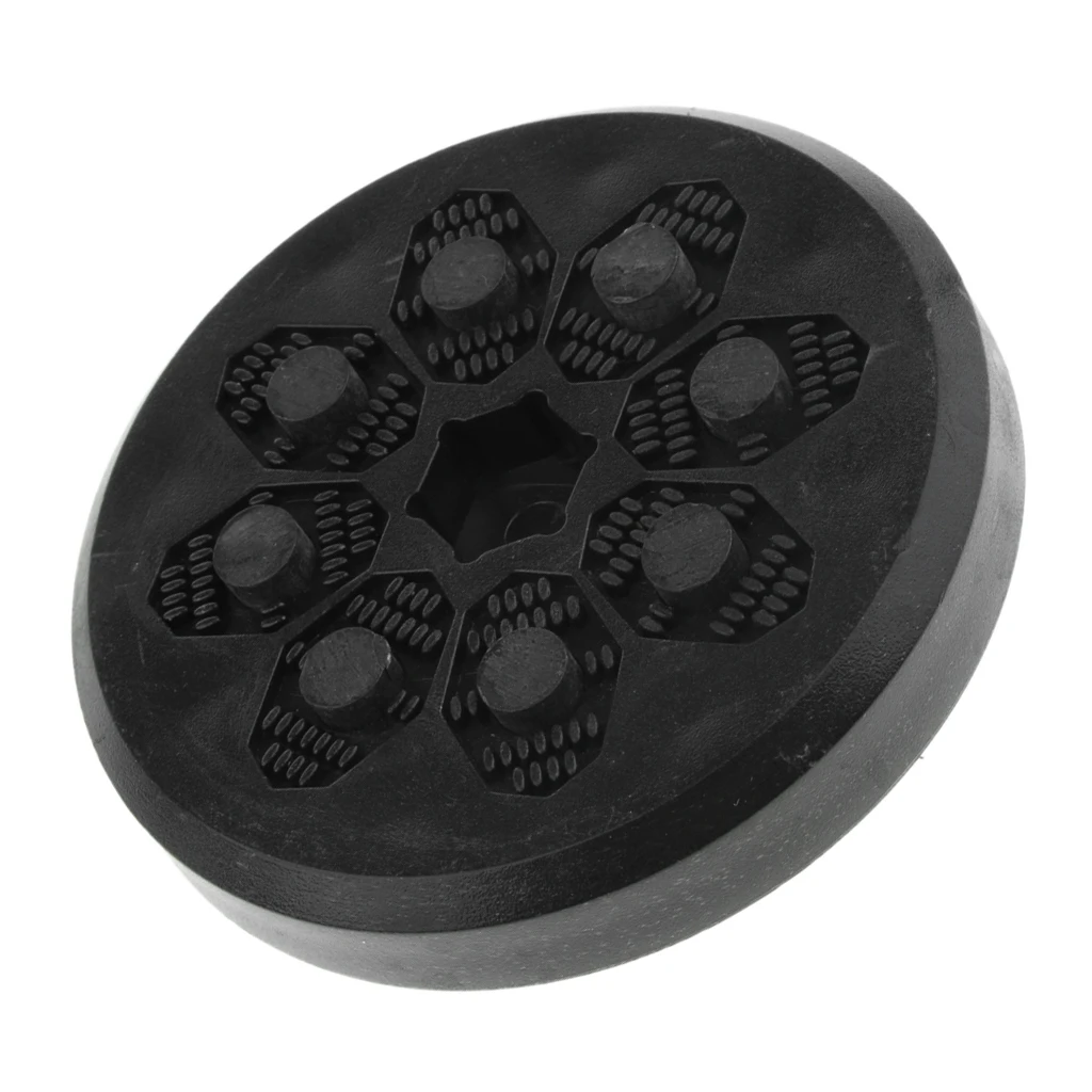 Replacement Slide Pucks Slider Block with 8 Flintstones for Skateboard Longboard Sliding Gloves Black Round Slide Pucks 