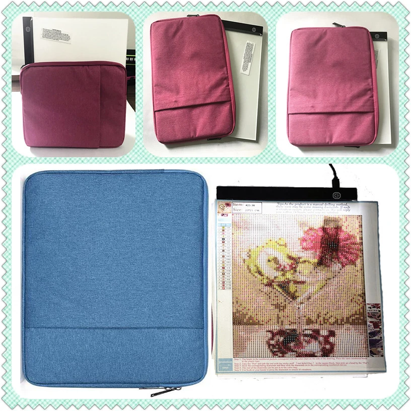 

Protective Case for Diamond Painting Light Pad, Bag For A4 LED Light Box Tablet Board of 5D Diamond Painting Cross Stitch Kits