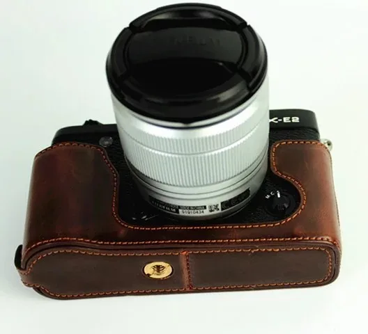 hiking camera backpack Fashional Camera Bag Case For Fujifilm XE2 X-E2 X-E1 XE1 PU Leather Half Body Set Cover With Battery Opening camera backpack for women