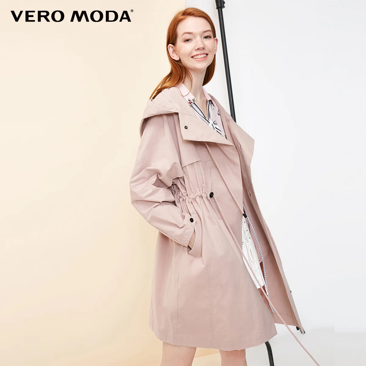 Vero Moda женский спортивный стиль чистый цвет с открытыми плечами рукава ветровка куртка | 318321550 - Цвет: Fawn