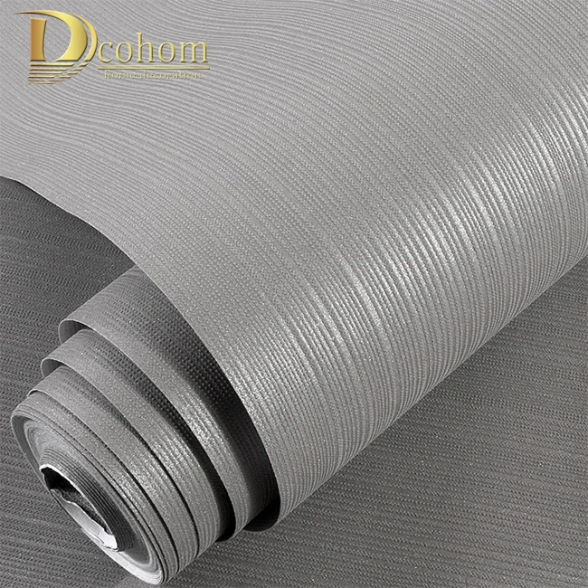 Papel de pared de estilo minimalista moderno a rayas Color sólido papel