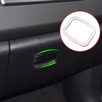 

CHROME Car Glove Storage Box Handle Cover Trim Stickers for Renault Koleos for Samsung QM6 2017 2018 Accessories