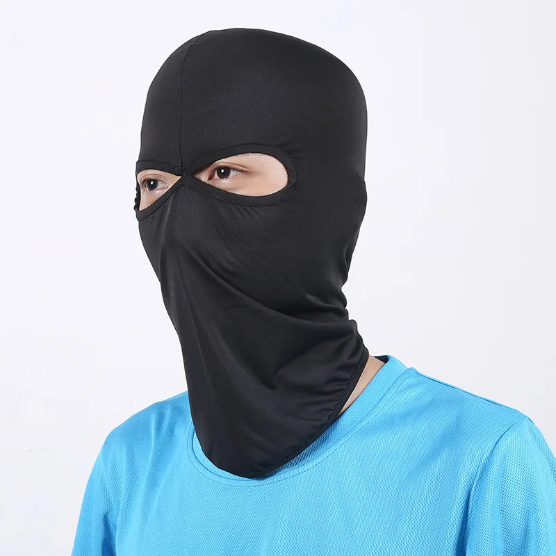 Full Face Cover Masks Men Three 3 Hole Balaclava Knit Hat Winter Stretch Snow Mask Beanie Hat Cap New Black Warm Face Masks