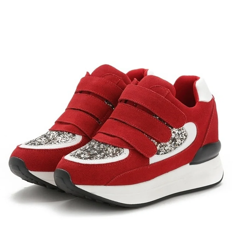 gris Casual Altura Inferior Otoño Mujeres Aire Grueso Invierno Fitness Aumento B2382 E rojo Libre 39 Columpio Negro Al Zapatos Lentejuelas 34 qgwwSfH
