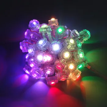 

full color addressable UCS1903 20mm rgb module led pixel light,amusement led lights,50modules/string,DC5V input;waterproof IP68