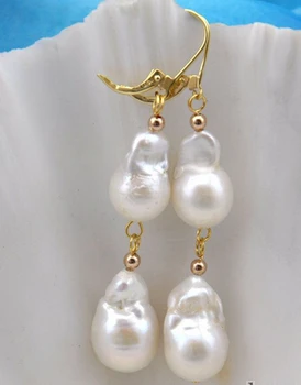 

shitou 00251 baroque white keshi reborn pearl dangle earring 14k-20 hook discount 40%